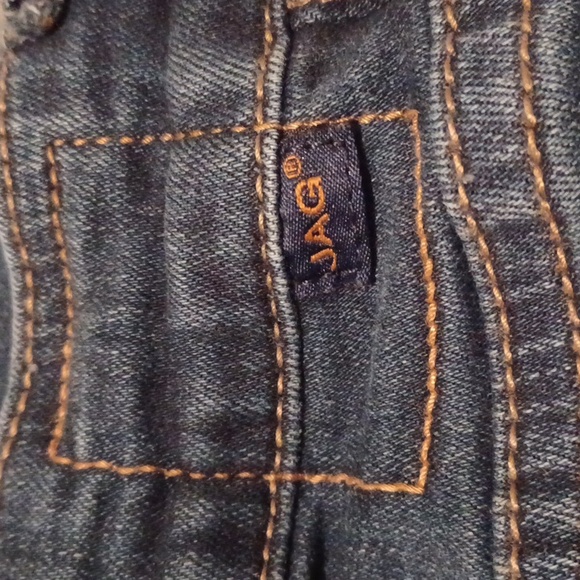 JAG jeans midrise boot leg sz. 14R Dark wash.
10” rise. 29” inseam 16”waist - Picture 6 of 11